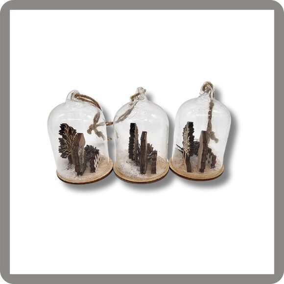 Christmas Tree Ornaments Forest Animal - Terrarium Style - Picture 2 of 4